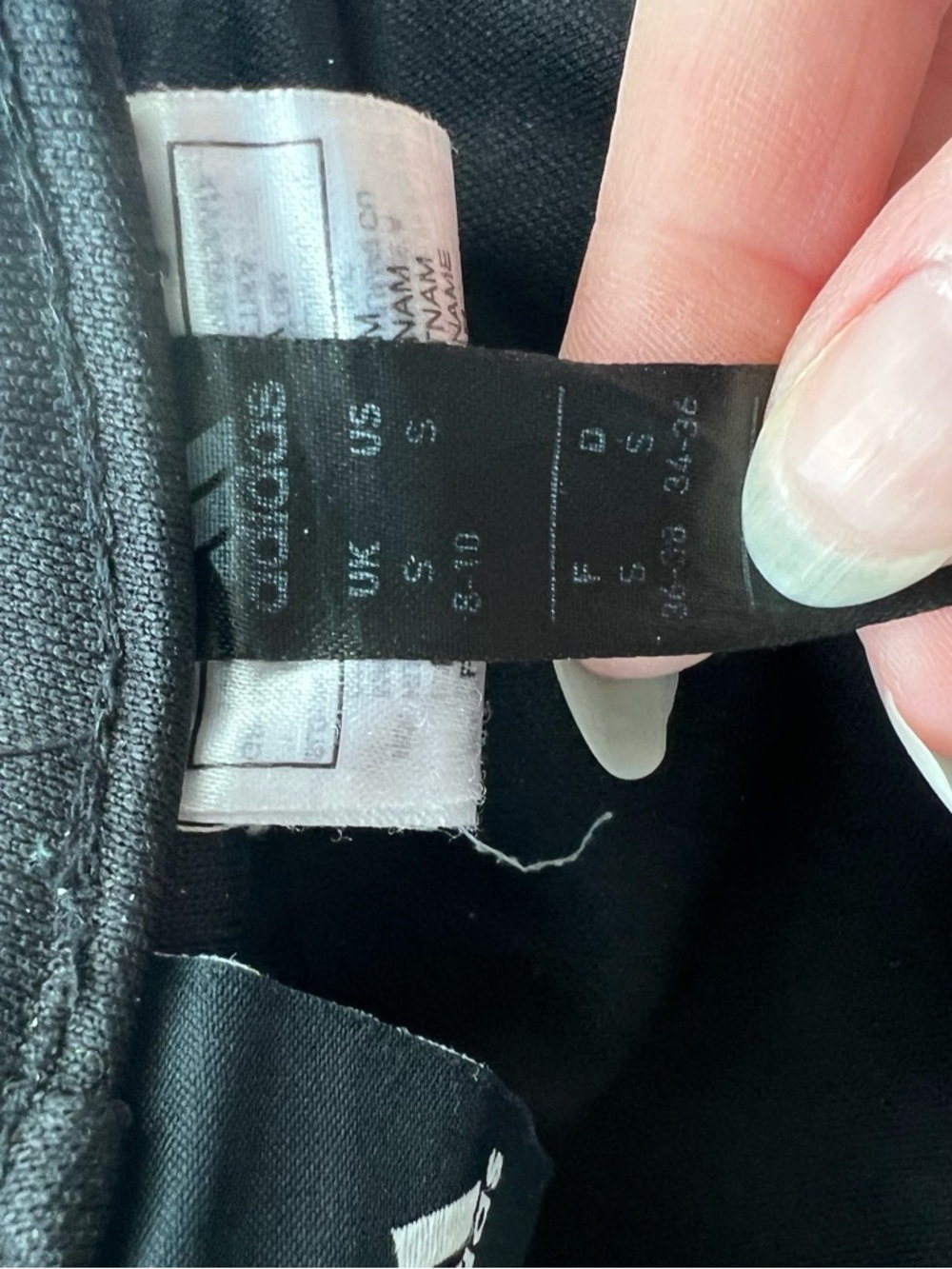 Women’s Small Adidas Black & White Track Pants - Picture 12 of 12